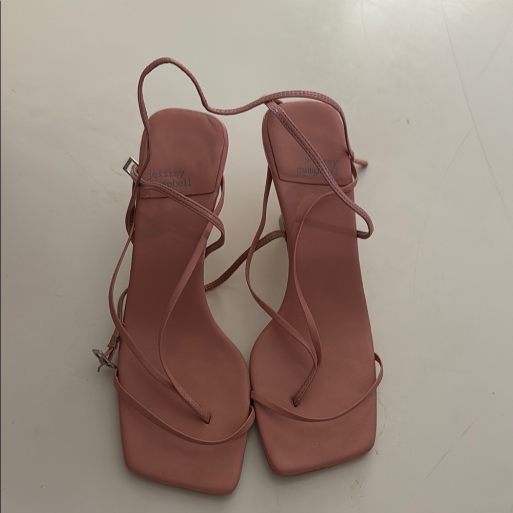 Jeffrey Campbell Blush Strappy Heels